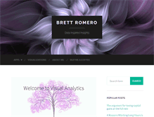 Tablet Screenshot of brettromero.com